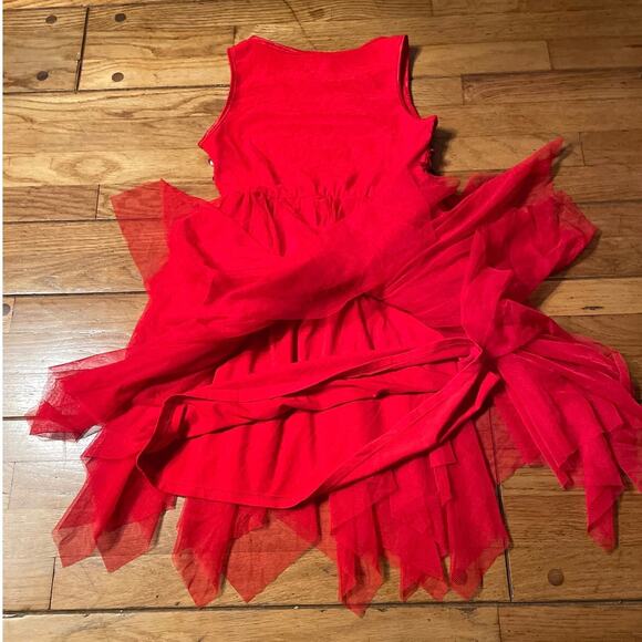 Cat & Jack Red Sequin Holiday Dress - Size 6 - Picture 7 of 16
